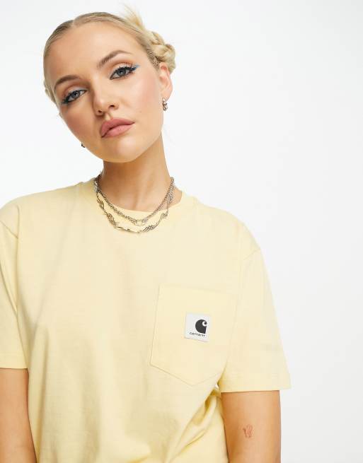 Carhartt WIP - T-shirt avec poche - Jaune