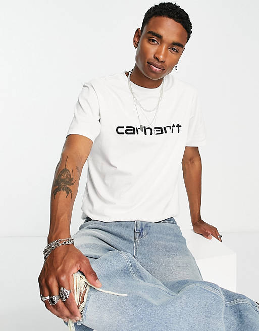 Carhartt WIP - T-shirt bianca con scritta