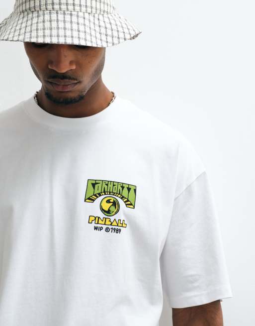 Carhartt WIP t-shirt blanc à imprimé pinball au dos, 4 de 5