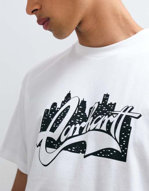 Carhartt WIP t-shirt blanc avec motif graphique devant Boogie Night, 4 de 5