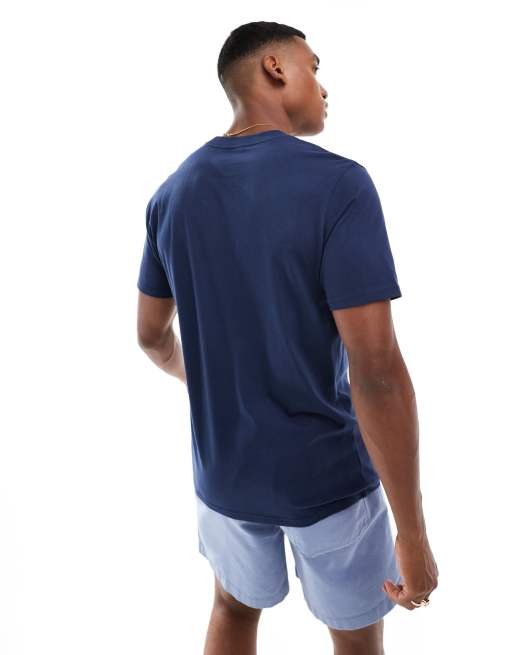 Carhartt WIP - T-shirt blu navy con scritta, 3 di 4