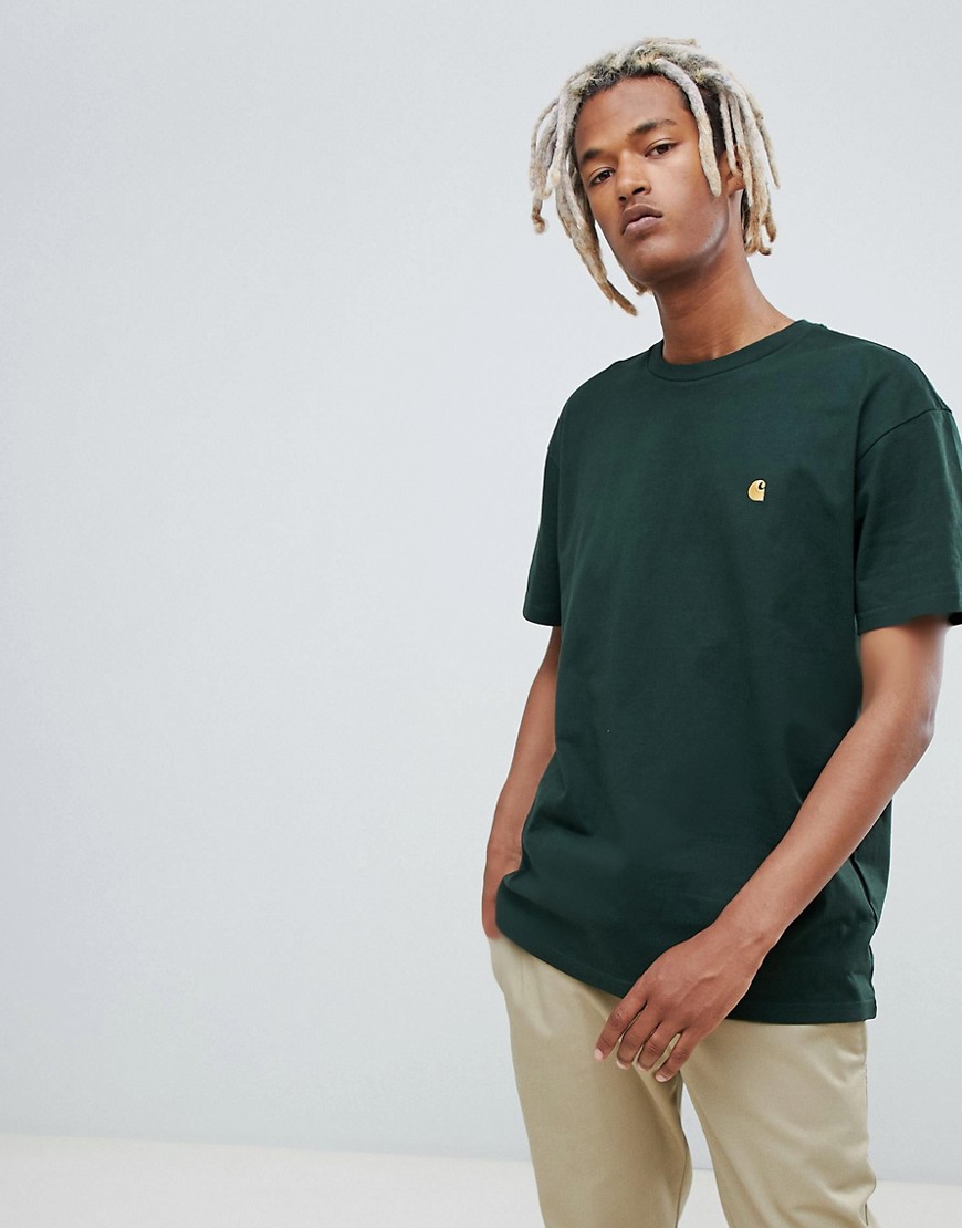 Carhartt WIP - T-shirt chase fit verde
