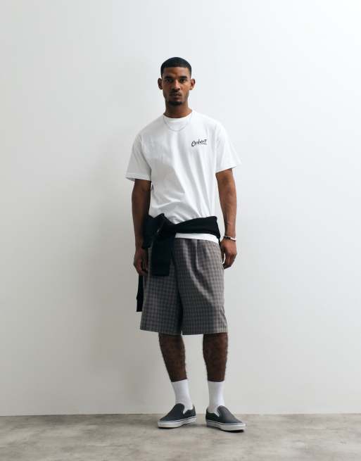 Carhartt WIP - T-shirt classique à logo avec imprimé chiot au dos - Blanc, 2 de 5