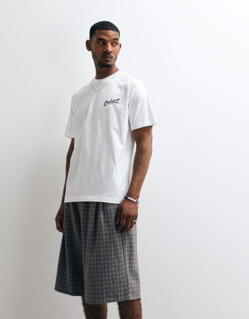 Carhartt WIP - T-shirt classique à logo avec imprimé chiot au dos - Blanc, 3 de 5