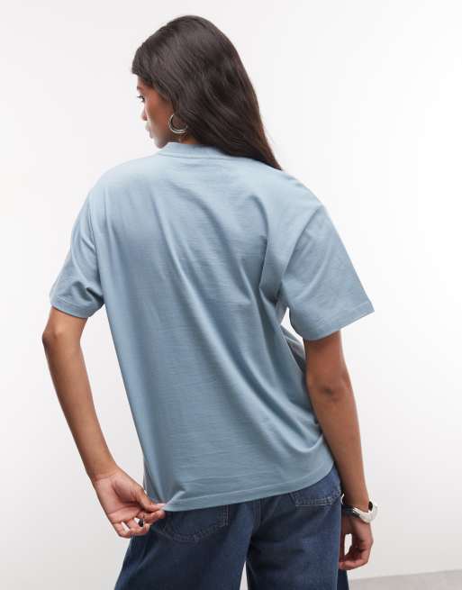Carhartt WIP T-shirt con taschino blu, 4 di 4