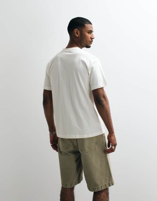 Carhartt WIP – T-Shirt Creme mit Koordinaten-Print, 3 von 5