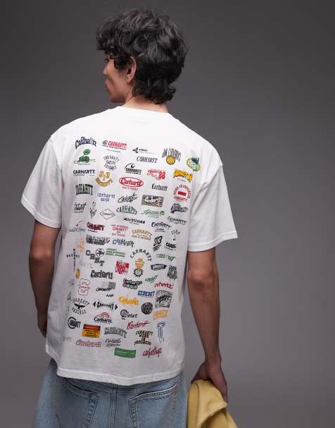 Carhartt WIP – T-Shirt in Weiß mit Logo-Grafik - view 1
