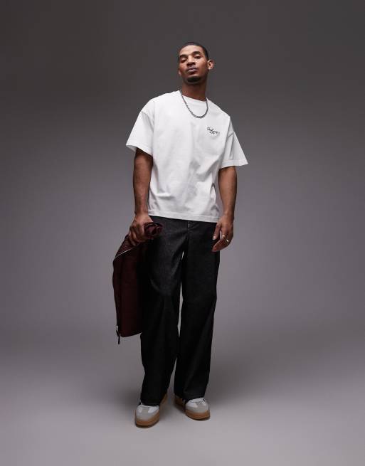 Carhartt WIP – T-Shirt in Weiß mit Marken-Schriftzug, 3 von 4