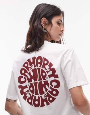 Carhartt WIP - T-Shirt in Weiß mit Rückenprint