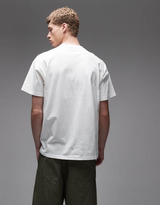 Carhartt WIP – T-Shirt in Weiß mit Stacheldraht-Aufdruck, 3 von 5
