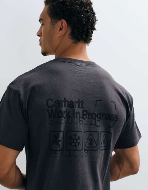 Carhartt WIP T-shirt med box-print i grå - view 1