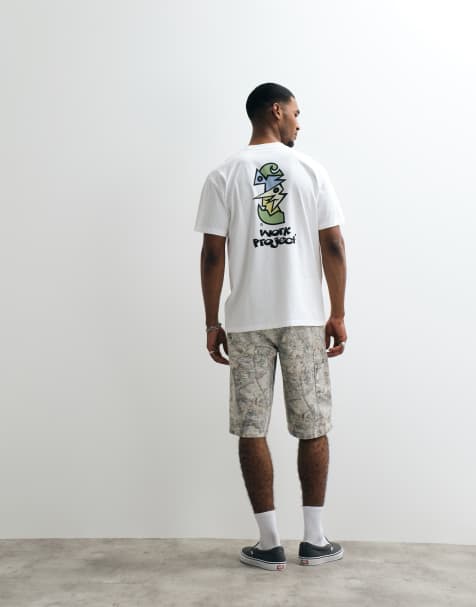 Carhartt WIP t-shirt med kubistiskt ryggtryck i vitt - view 1