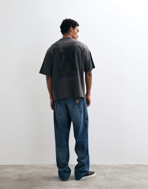 Carhartt WIP T-shirt med lomme i kulgrå, 2 af 5