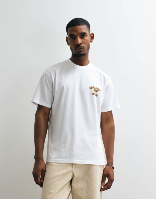 Carhartt WIP t-shirt med ryggtryck Coffee Break i vitt, 3 av 5