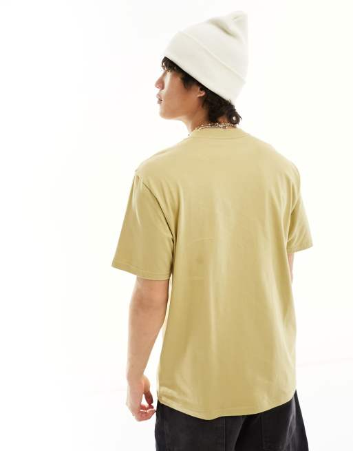 Carhartt WIP - T-shirt met Fix your bugs-print in beige, 3 van 4