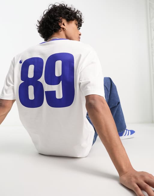 Carhartt WIP - T-shirt met gekleurd randje in wit