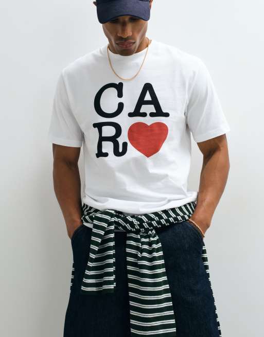 Carhartt WIP - T-shirt met grafische print in wit, 4 van 5