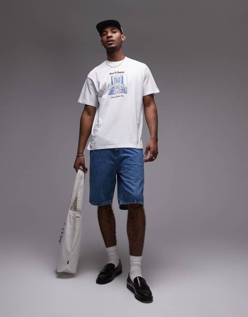 Carhartt WIP - T-shirt met grafische raceprint in wit, 4 van 4