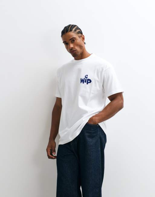 Carhartt WIP T-shirt met uitgesneden logo in wit, 3 van 10