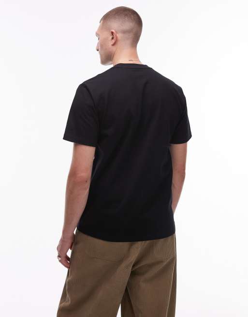 Carhartt WIP - T-shirt met university-tekstlogo in zwart, 4 van 4