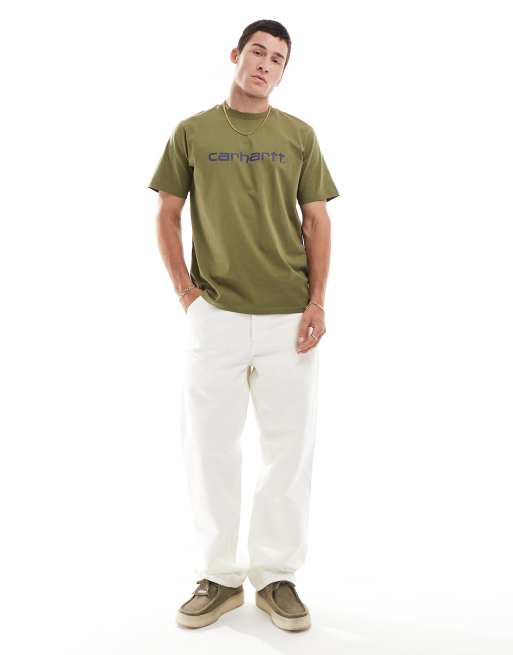 Carhartt WIP – T-Shirt mit Schriftzug in Grün, 2 von 4