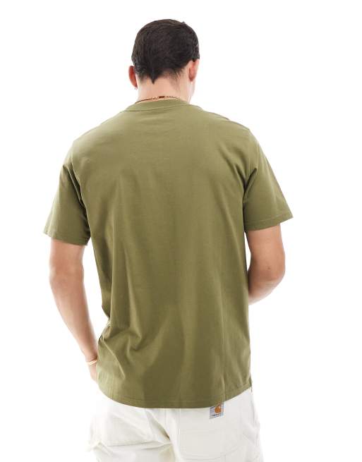 Carhartt WIP – T-Shirt mit Schriftzug in Grün, 3 von 4