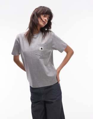 Carhartt WIP - T-Shirt mit Tasche in Grau