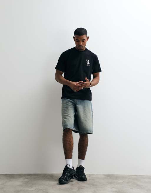 Carhartt WIP - T-shirt nera con stampa di auto da bumper sul retro, 2 di 5