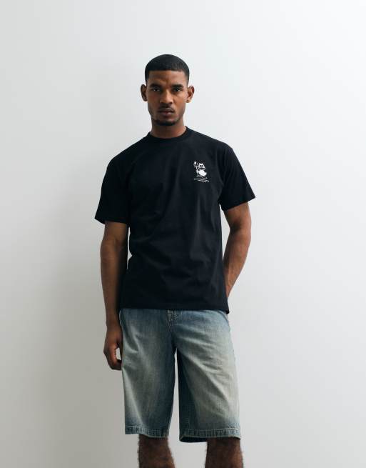 Carhartt WIP - T-shirt nera con stampa di auto da bumper sul retro, 3 di 5