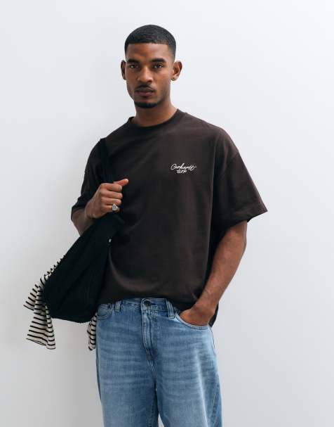 Carhartt WIP t-shirt Signature Script marron foncé - view 1
