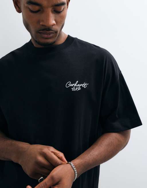 Carhartt WIP t-shirt Signature Script noir, 3 de 5