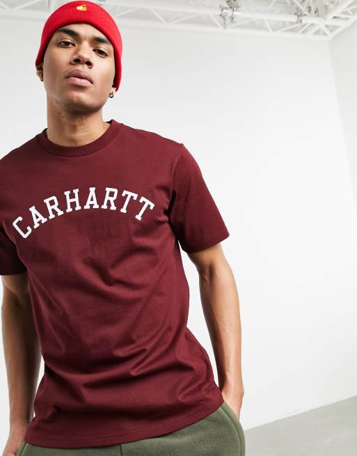 T shirt carhartt discount rouge