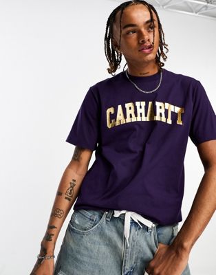 Carhartt WIP university t-shirt in purple - ASOS Price Checker