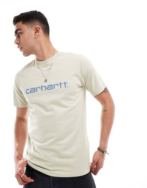 Carhartt WIP - T-shirt verde con scritta, 3 di 4