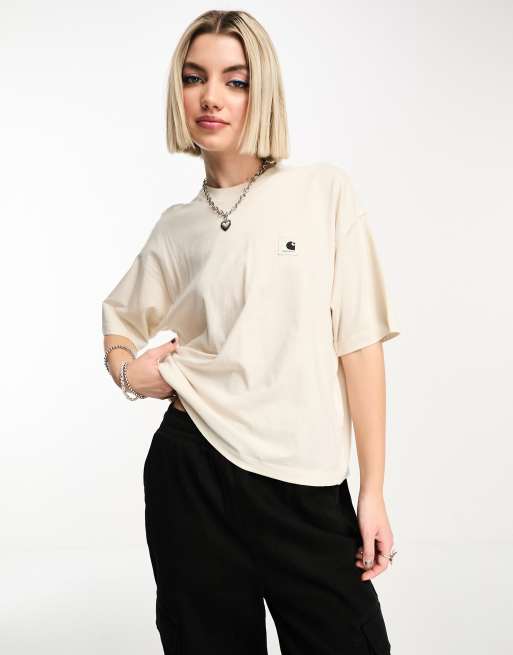 Carhartt WIP – Tacoma – T-Shirt in gebrochenem Weiß