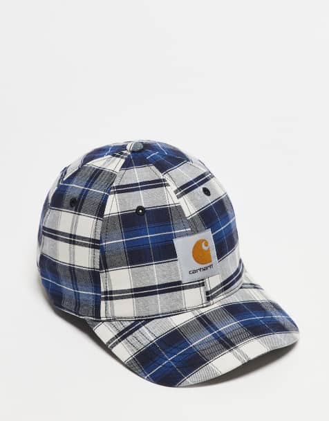 Carhartt WIP – Tarbell – Czapka z daszkiem w granatową kratę - view 1