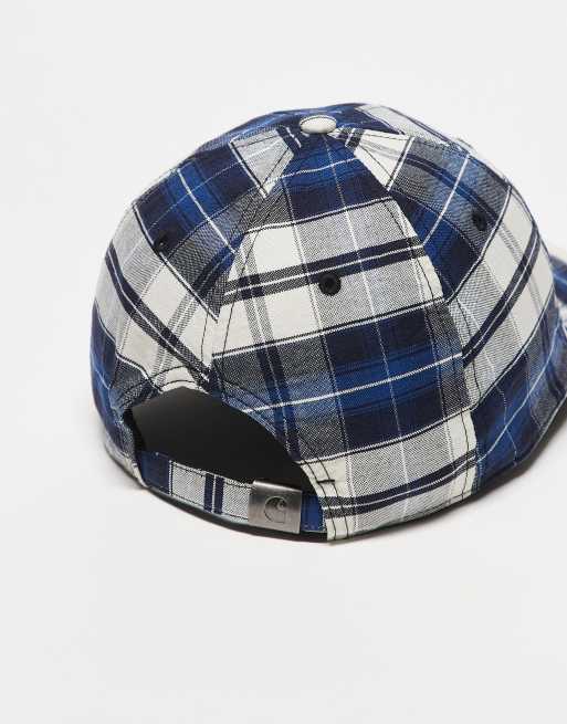 Carhartt WIP – Tarbell – Marinblå, rutig keps , 3 av 3