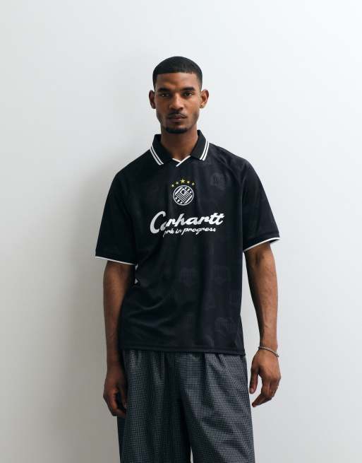 Carhartt WIP - Terrace Football - T-shirt nera, 2 di 5