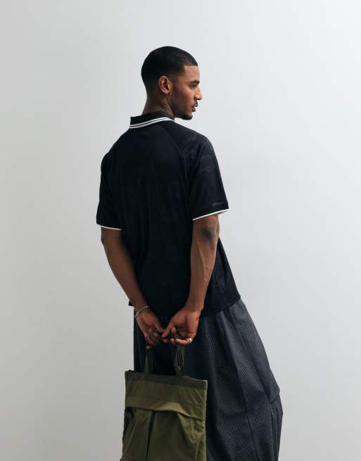 Carhartt WIP - Terrace Football - T-shirt nera, 3 di 5