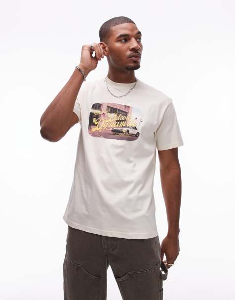 Carhartt WIP – The Greatest Flicks – T-Shirt in Beige - view 1