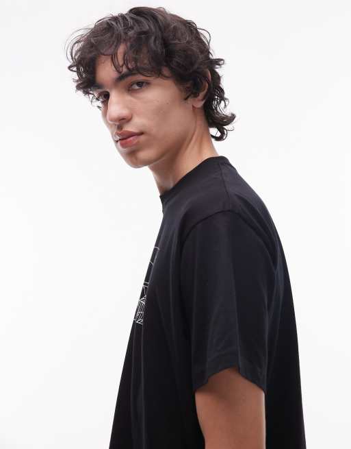 Carhartt WIP – Theory and Practice – Czarny T-shirt z nadrukiem, 4 z 5