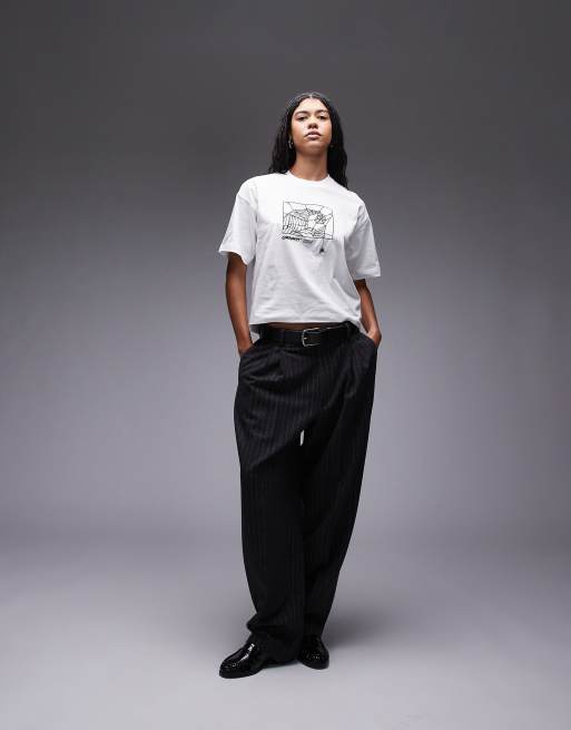 Carhartt WIP - Theory and Practice - T-shirt oversize bianca, 4 di 4