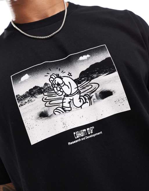 Carhartt WIP Think Tank t-shirt in black, 4 of 4