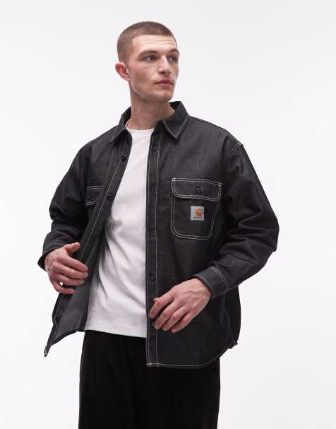 Carhartt WIP - Tigan - Denim overhemd zonder stretch in zwart - view 1