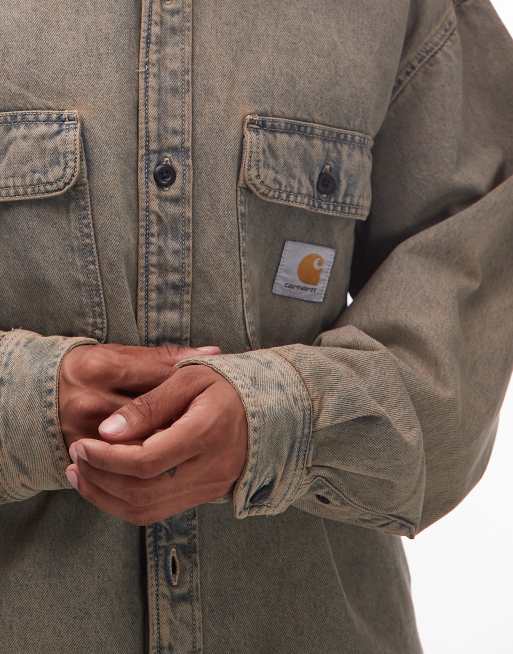Carhartt WIP tigan denim pocket detail shirt jacket in blue wash