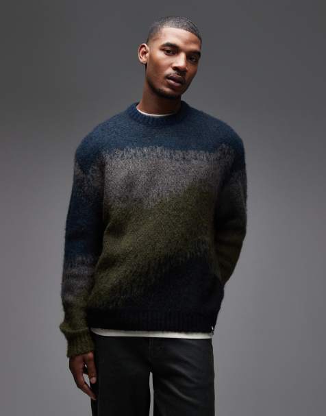 Carhartt WIP Tinley knitted jumper in asymmetric stripe - view 1