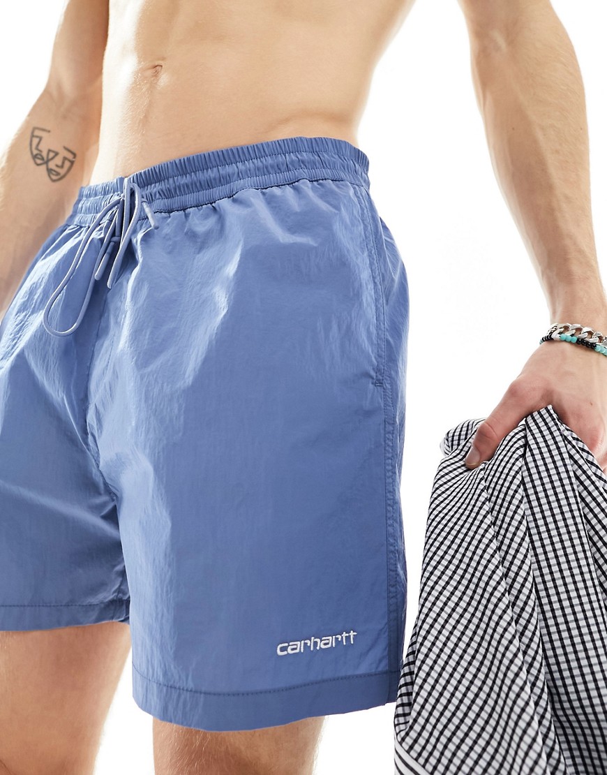 Carhartt WIP tobes swim shorts in blue