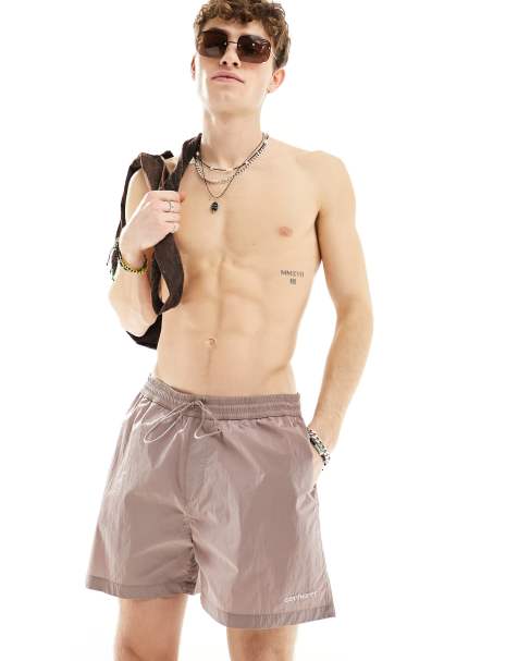 Carhartt WIP tobes swim shorts in pink - view 1