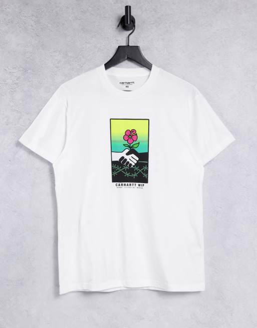 Carhartt WIP - Together - T-shirt con stampa sul petto, colore bianco