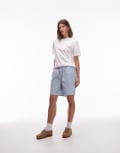 [Carhartt WIP] Carhartt WIP Toland seersucker regular fit shorts in blue (part of a set) L BLUE